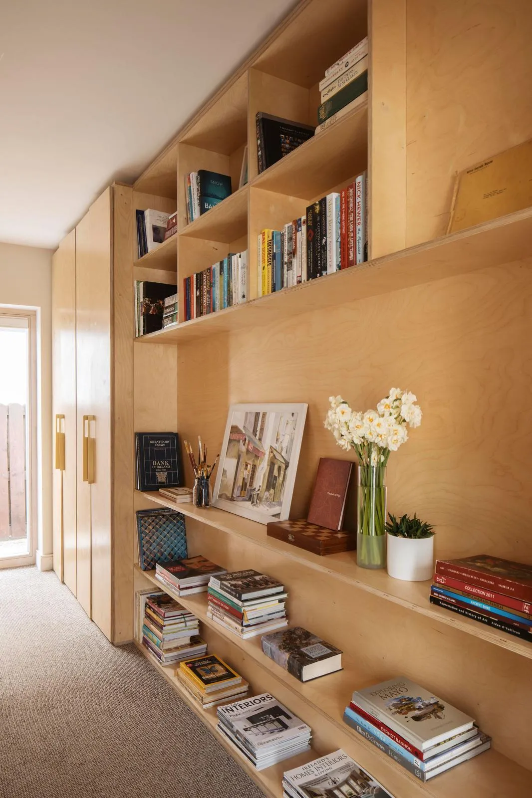 Built-in bespoke shelving and joinery